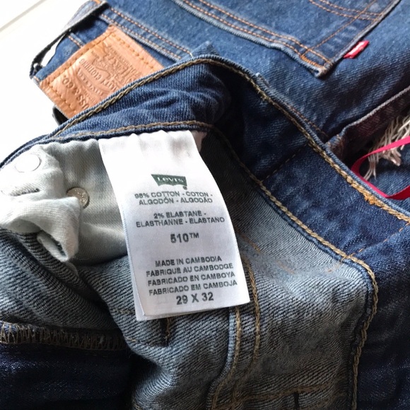 Levi's 510 Skinny Jeans size 25  Blue Denim - Picture 6 of 7